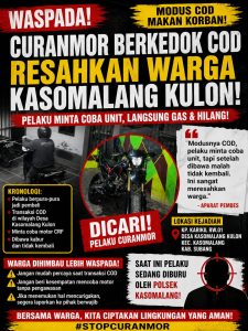 Marak Curanmor Modus COD di Kasomalang Kulon, Warga Resah Pelaku Diburu**