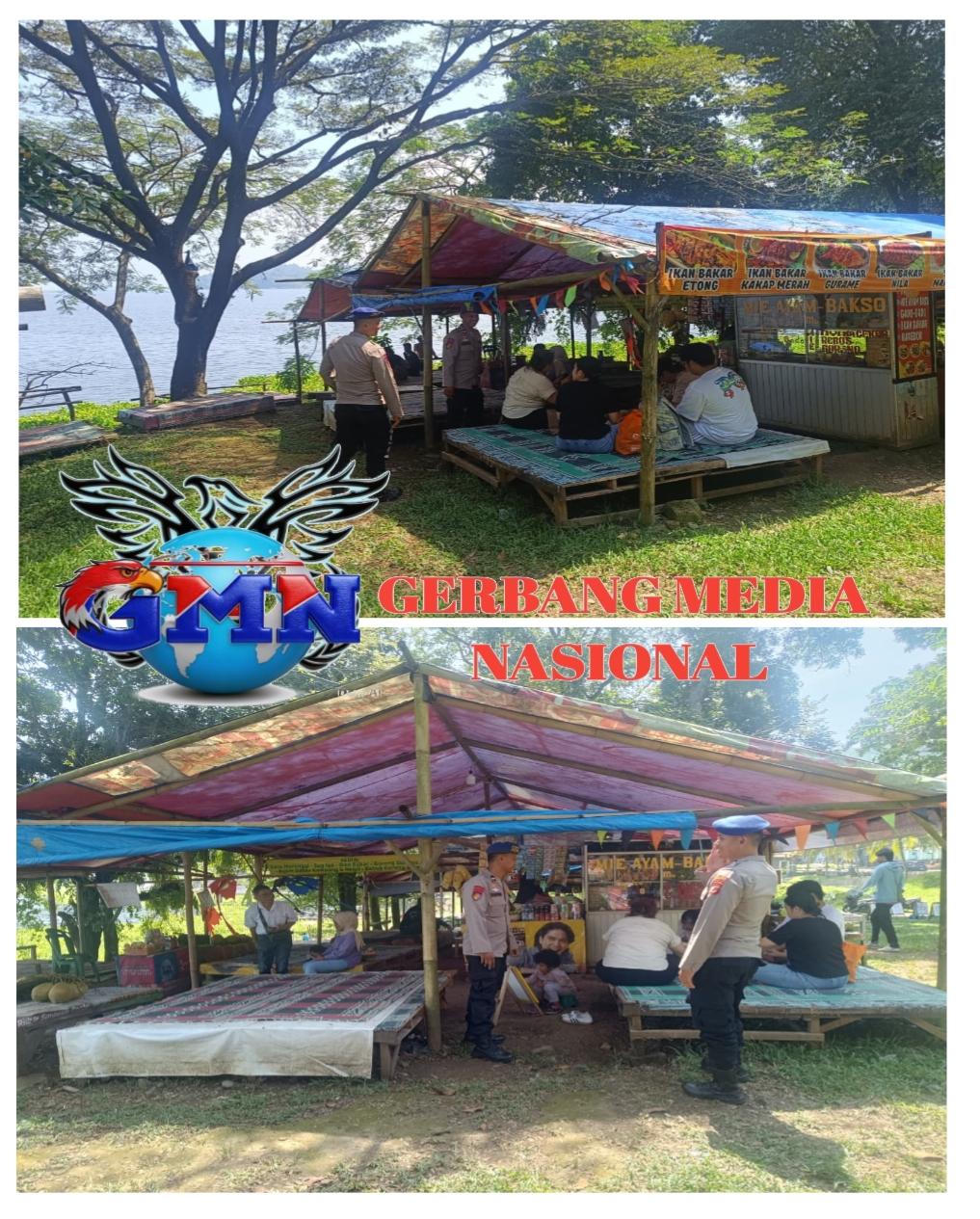 Sat Polairud Polres Purwakarta Sambangi Wisatawan Waduk Jatiluhur, Imbau Waspada Cuaca dan Keselamatan