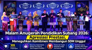 Malam Anugerah Pendidikan Subang 2026: Apresiasi Prestasi, Meneguhkan Komitmen Membangun SDM Unggul