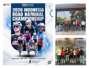 Lahirkan 4Atlet Terbaik ISSi,Asep Agustian, SH., MH., berharap agar keempat atlet sepeda ini berjuang penuh jiwa dan raga