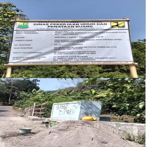 Tanpa Mandor dan Pengawas, Proyek Pemeliharaan Jembatan di Lemahabang Diduga Dikerjakan Asal-asalan