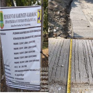Telan Anggaran Ratusan Juta, Proyek CV Putra Tunggal Sejahtera di Lemahabang Jadi Sorotan Media